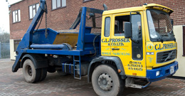 Tug being unloaded at the wharf at C L Prosser